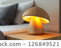 Wooden Mushroom Night Lamp - Stylish Home Decor 126849521