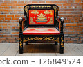 Ornate Chinese Throne Chair - Exquisite Design 126849524