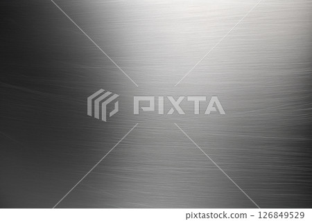 Hairline finish stainless steel background material 126849529
