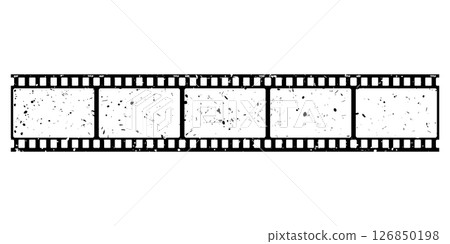 Film strip, long grunge filmstrip, old vintage movie reel frames, vector cinema video or photo tape. Grunge long film strip or movie camera negative roll with transparent background Film strip, long grunge filmstrip, old vintage movie reel frames, vector cinema video or photo tape. Grunge long film strip or movie camera negative roll with transparent background 126850198