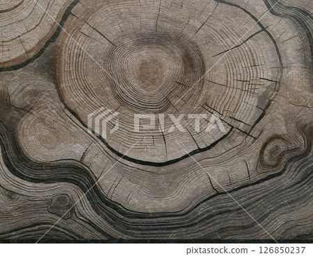 樹木年輪圖案紋理 126850237