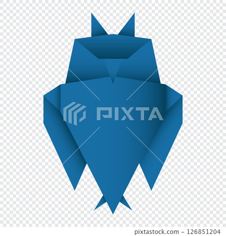 Owl origami. Abstract owl origami logo design. Animal origami. Paper origami. Vector illustration Owl origami. Abstract owl origami logo design. Animal origami. Paper origami. Vector illustration 126851204