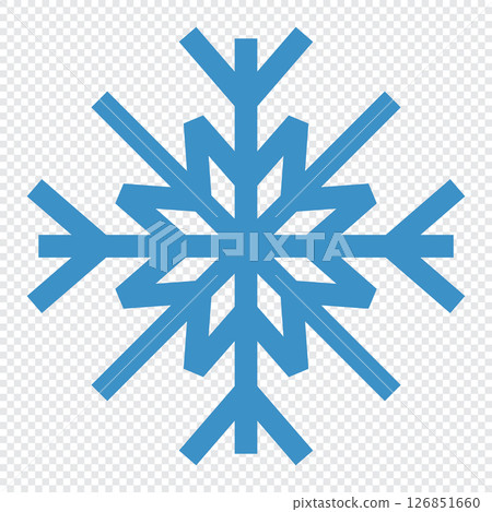 Snowflake icon. Snowflake symbol. Snow icon. Snowflakes ice crystal isolated. Vector illustration Snowflake icon. Snowflake symbol. Snow icon. Snowflakes ice crystal isolated. Vector illustration 126851660