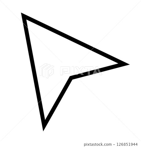 Computer mouse click pointer cursor arrow. Mouse cursor arrow. Cursor icon 126851944