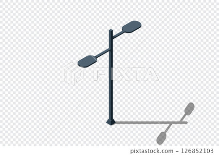 Isometric of light lamp pillar. Isometric street light. Isometric icon of a park light. Light pillar icon. Isometric outdoor lighting Isometric of light lamp pillar. Isometric street light. Isometric icon of a park light. Light pillar icon. Isometric outdoor lighting 126852103