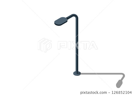 Isometric of light lamp pillar. Isometric street light. Isometric icon of a park light. Light pillar icon. Isometric outdoor lighting Isometric of light lamp pillar. Isometric street light. Isometric icon of a park light. Light pillar icon. Isometric outdoor lighting 126852104