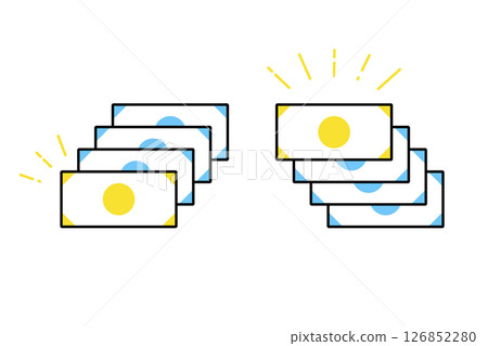 An illustration of a situation where more money comes home An illustration of a situation where more money comes home 126852280
