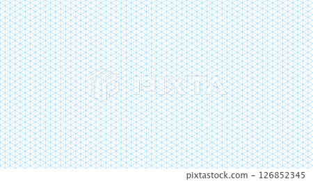 Template isometric grid seamless pattern. Blue isometric grid. Outline isometric graph template background. Vector illustration Template isometric grid seamless pattern. Blue isometric grid. Outline isometric graph template background. Vector illustration 126852345
