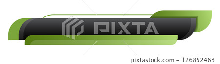 Lower third banner. Lower third bar template for breaking news, television, video and media channels. Interface template 126852463