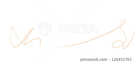 Simple, energetic, thin, soft orange lines 126852761