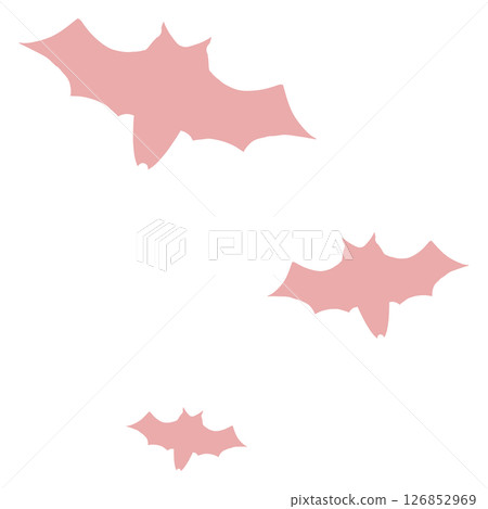 許多蝙蝠的粉紅色輪廓 許多蝙蝠的粉紅色輪廓 126852969