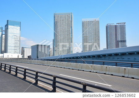 Cityscape Tokyo Bay Area Harumi Bridge 126853602