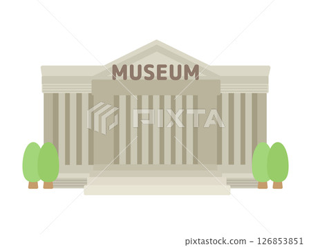 Museum building illustration 126853851