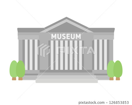 Museum building illustration 126853853