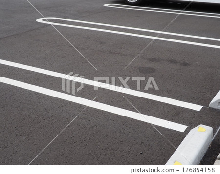 A scene in a parking lot. Copy space. Perfect for car-related materials. Can be used to advertise car spaces. A scene in a parking lot. Copy space. Perfect for car-related materials. Can be used to advertise car spaces. 126854158