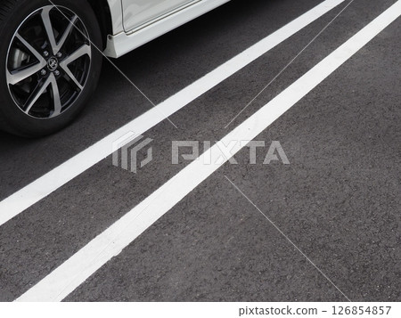 Cars parked in a parking lot. Take a break for a rest. Perfect image for copy space. Carport image. Cars parked in a parking lot. Take a break for a rest. Perfect image for copy space. Carport image. 126854857