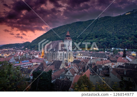 Photo of the Brasov old Town, Romania. Taken on october 13th 2024. 126854977