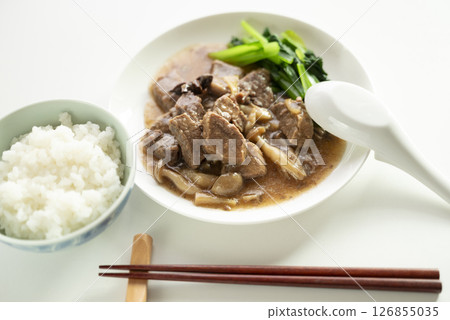 Beef rib set meal 126855035