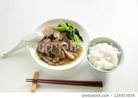 Beef rib set meal 126855039