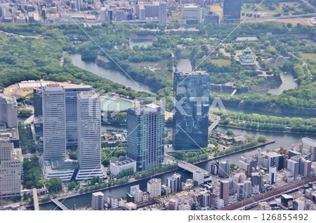 Aerial view of Osaka Business Park and surrounding area (Osaka) Osaka, Japan Aerial view of Osaka Business Park and surrounding area (Osaka) Osaka, Japan 126855492