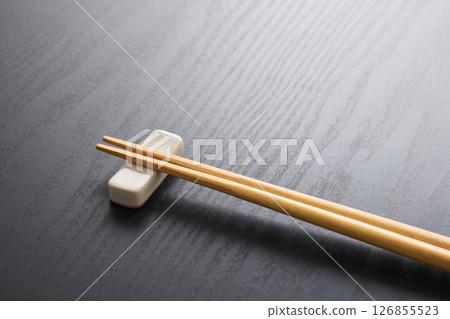 Japanese style image of chopsticks Japanese style image of chopsticks 126855523
