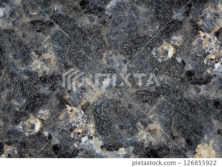 Abstract textured background resembling petrified wood or fossilized material with intriguing patterns 126855922