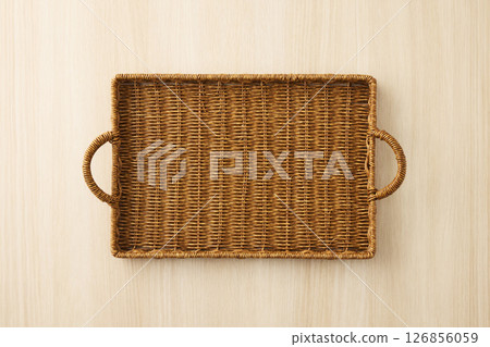 Basket made of natural materials 126856059
