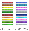 Ribbon Tape Set Tartan Check Strong Tone 126856297