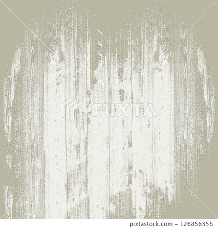 White paint forming heart shape on wooden planks background 126856358