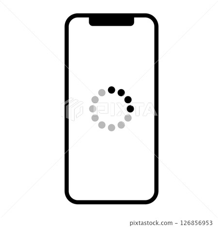 Smartphone with data loading screen 126856953
