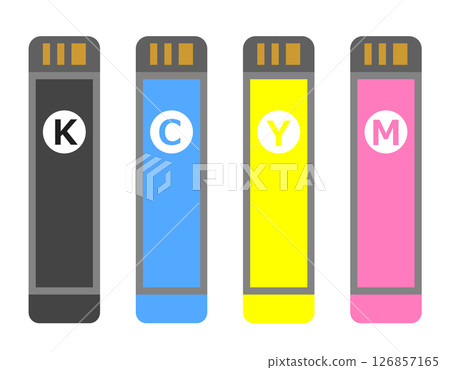 印表機及彩色印表機所用墨水匣的圖示 126857165