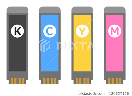 印表機及彩色印表機所用墨水匣的圖示 126857166