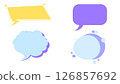 Colorful Flat Speech Bubbles Set for Comic, Chat, and Message Design 126857692