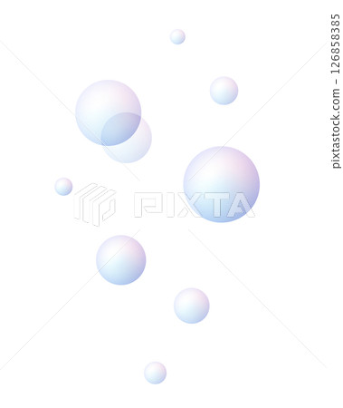 Illustration of soap bubbles 126858385