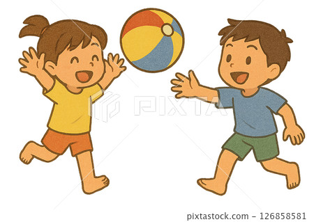 海上活動插畫素材 126858581