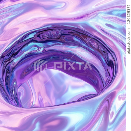 Swirling vibrant purple vortex with pastel hues, ideal as abstract background 126859575