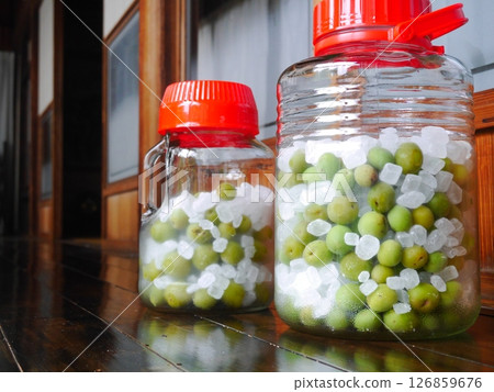 Ume-work: Plum syrup Ume-work: Plum syrup 126859676