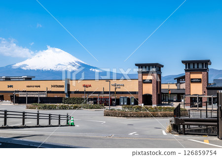 Gotemba Premium Outlets and Mount Fuji in Gotemba, Shizuoka Prefecture 126859754