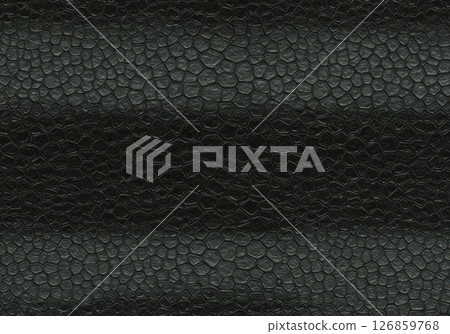 Seamless dark black faux leather texture background with a bumpy reptile skin pattern 126859768