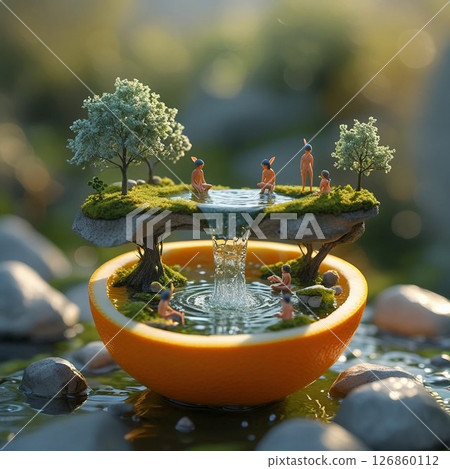 Orange and nature Orange and nature 126860112