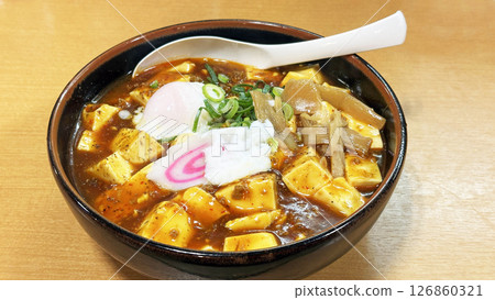 Scenery from a restaurant (rich mapo ramen) 126860321