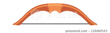 Ancient bow historic weapon cartoon 126860543