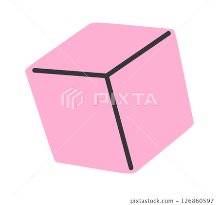 Pink building cube kids toy 126860597