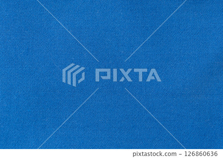 Bright blue fabric texture suitable for various design and sewing projects Bright blue fabric texture suitable for various design and sewing projects 126860636