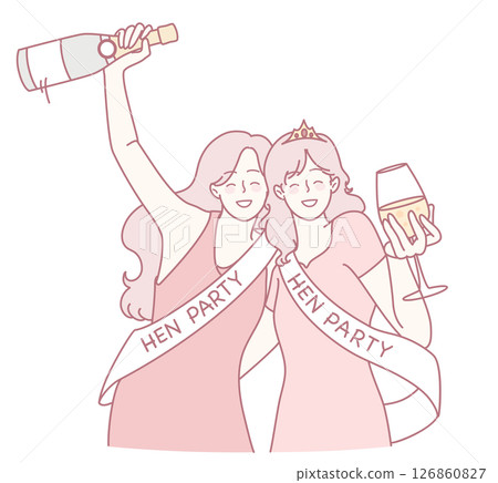 A fantastic celebration at the Hen Party with friends, laughter, and lots of fun activities A fantastic celebration at the Hen Party with friends, laughter, and lots of fun activities 126860827