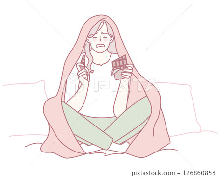 Cozy Comfort The Perfect Escape with Delicious Snacks and Soft Blankets on a Relaxing Day Cozy Comfort The Perfect Escape with Delicious Snacks and Soft Blankets on a Relaxing Day 126860853