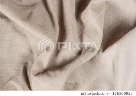 Close-Up of Abstract Beige Textile Surface Close-Up of Abstract Beige Textile Surface 126860923