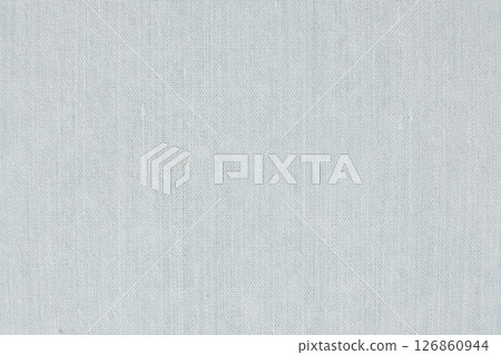 Macro texture cotton and polyester fabric top view. 126860944