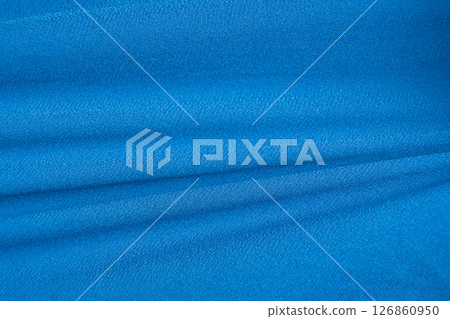 One hundred percent polyester fabric macro top view One hundred percent polyester fabric macro top view 126860950