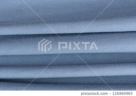 Abstract fabric blue cotton background macro texture 126860965